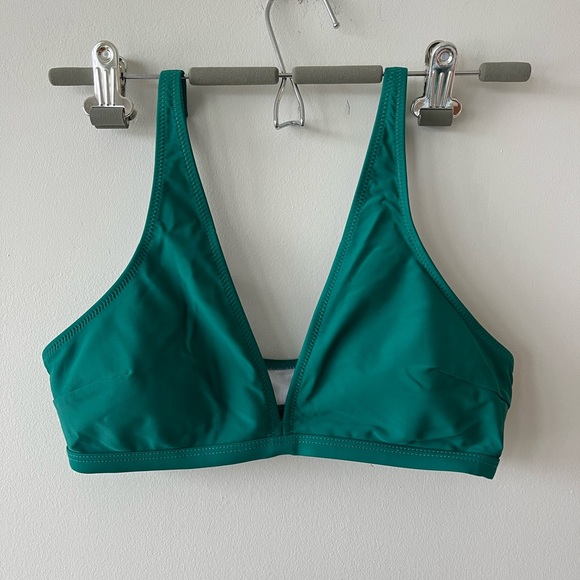 CUPSHE - Emerald Green Bikini, plaid bottoms & matching adjustable top, medium - Picture 5 of 11